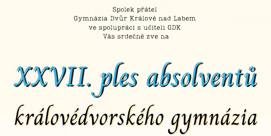 Ples absolventů gymnázia